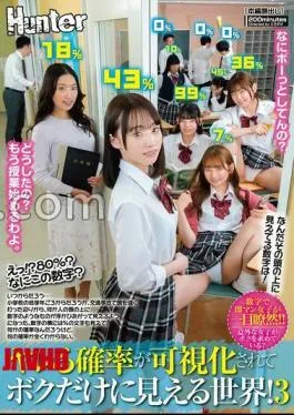 HUNTC-385 What!? 80%? What Is This Number? The Probability of Doing It is Visualized, and Only I Can See It! What Is the Number You See Above Your Head!