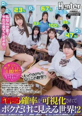 Mosaic HUNTC-319 What?! 80%? What Kind Of Number Is This? A World Where The Probability Of Getting Laid Is Visualized And Only I Can See It! 2 What’s That Number Visible Above Your Head?!